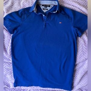 Tommy Hilfiger Polo Shirt Youth Size XS Slim Fit Royal Blue